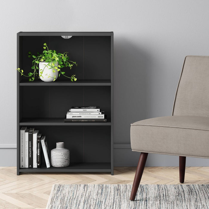 3 Shelf Bookcase Black - Room Essentials&IA-48826 (LOCAL PICKUP ONLY)