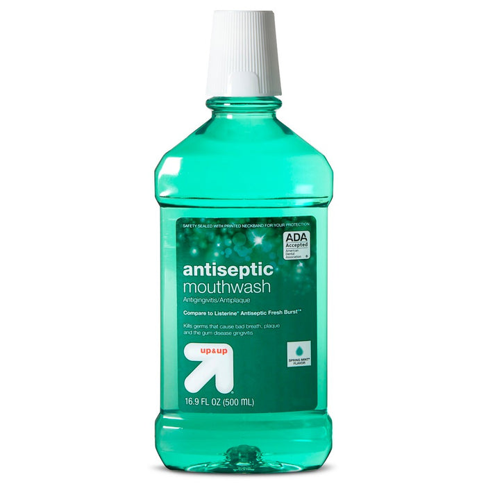 Antiseptic Mouthwash Spring Mint - 16.9 fl oz - Up&Up&