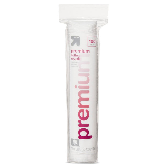 Premium Cotton Rounds - 100ct - Up&Up&