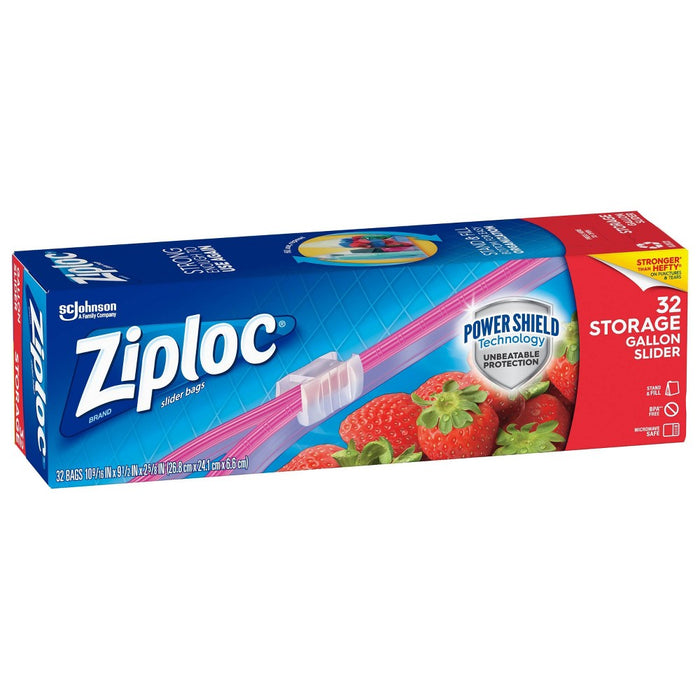 Ziploc Slider Storage Gallon Bags - 32ct