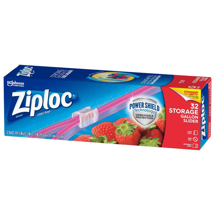 Ziploc Slider Storage Gallon Bags - 32ct
