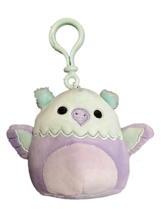 Squishmallows 3.5" Aqua and Purple Griffin Clip-on Plush