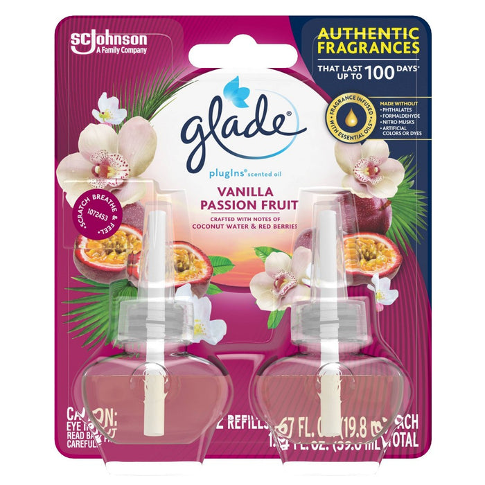 Glade Vanilla Passionfruit PlugIns Reill - 2ct