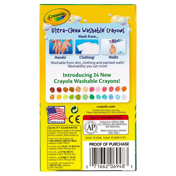 Crayola UltraClean Crayons Washable 48ct