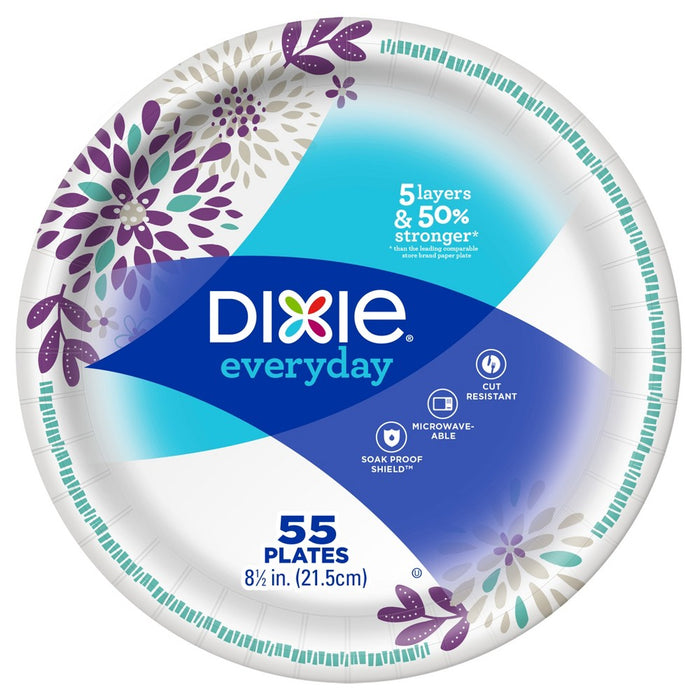 Dixie Everyday 8.5" Dinner Paper Plates - 55ct