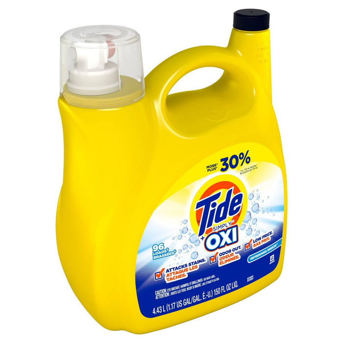 Tide Simply + Oxi Refreshing Breeze Liquid Laundry Detergent - 150 fl oz
