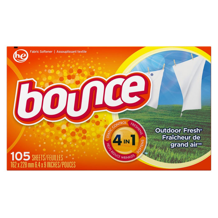 Bounce Outdoor Fresh Fabric Softener Dryer Sheets 105 ct