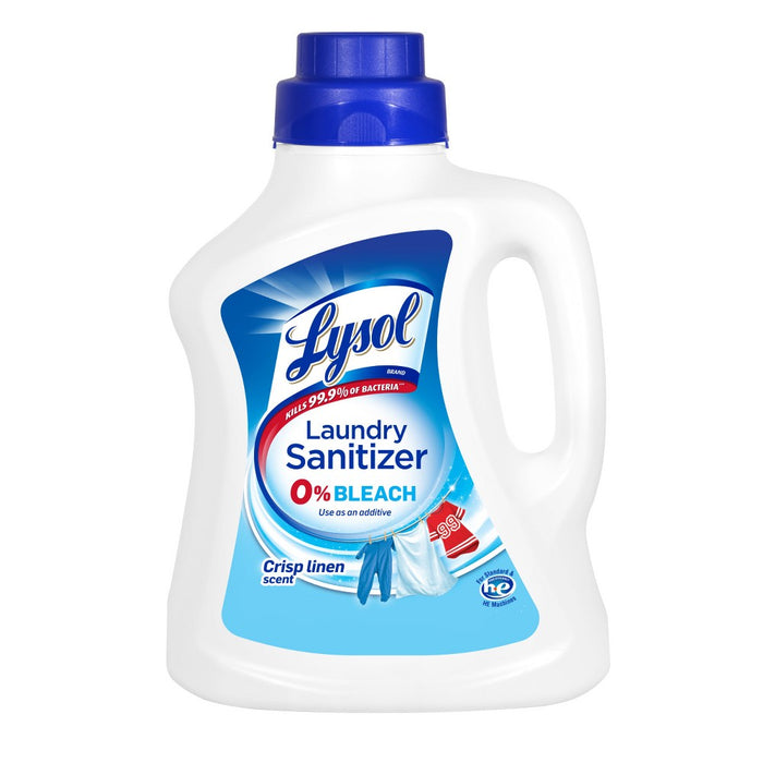 Lysol Laundry Sanitizer Crisp Linen Detergent Booster - 90oz