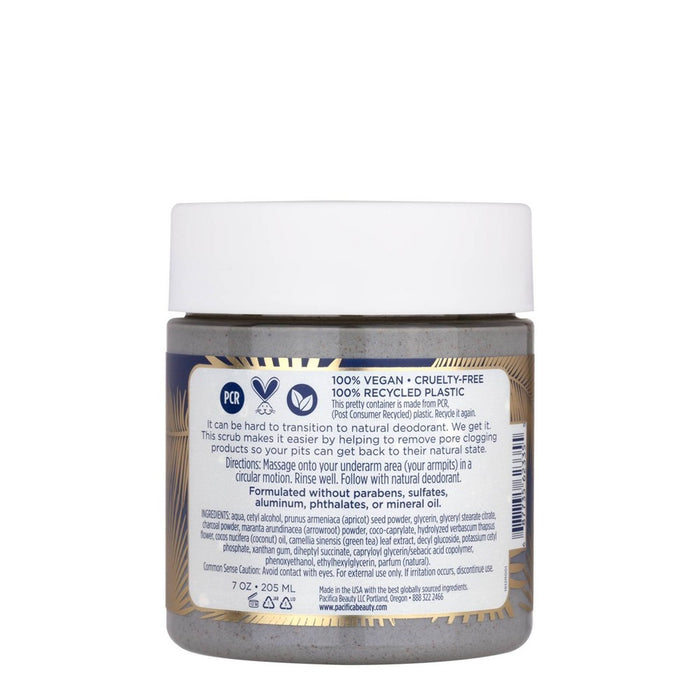 Pacifica Coconut & Charcoal Underarm Detox Scrub - 7oz