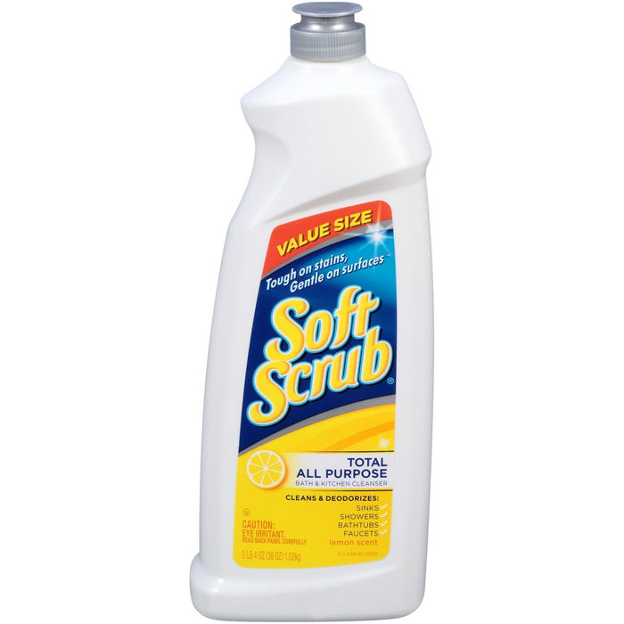 Soft Scrub Total All Purpose Bath and Kitchen Cleanser Lemon Scent 36 oz