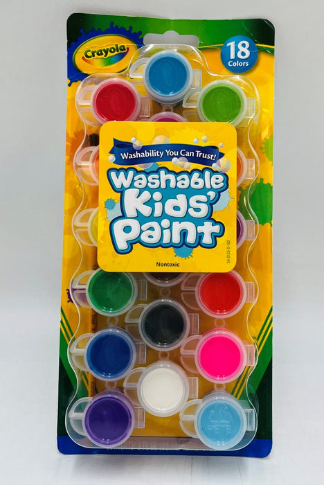 Crayola 18ct Kids' Washable Paint Set