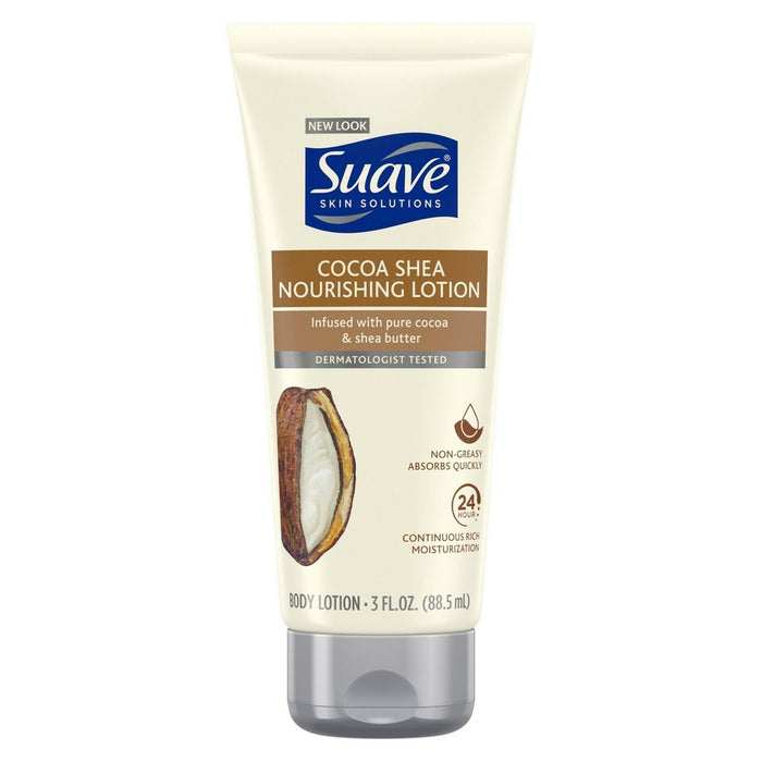 Suave Skin Solutions Smoothing with Cocoa Butter and Shea Body Lotion 3 oz
