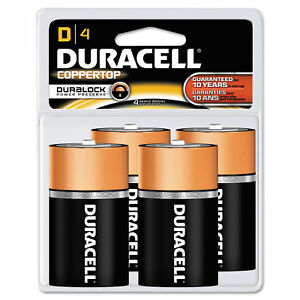 Duracell MN1300R4 D Cell 4-Count
