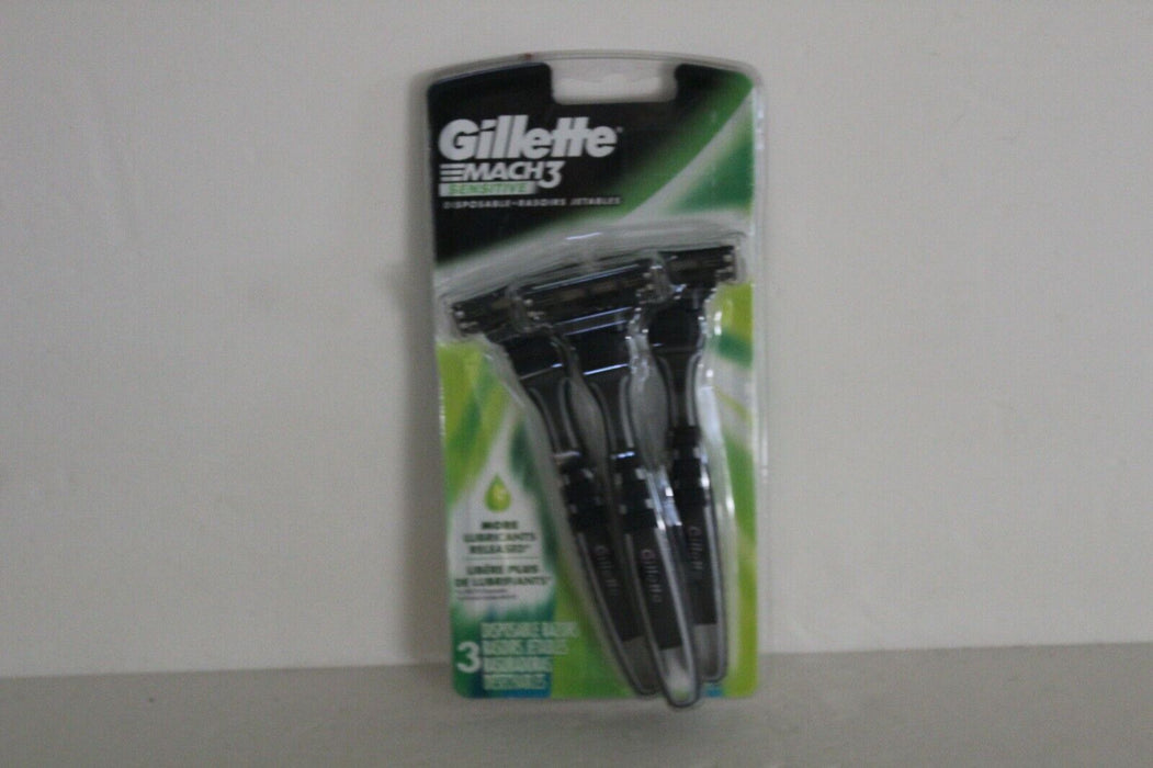 Gillette Mach3 Sensitive Disposable Razors - 3ct