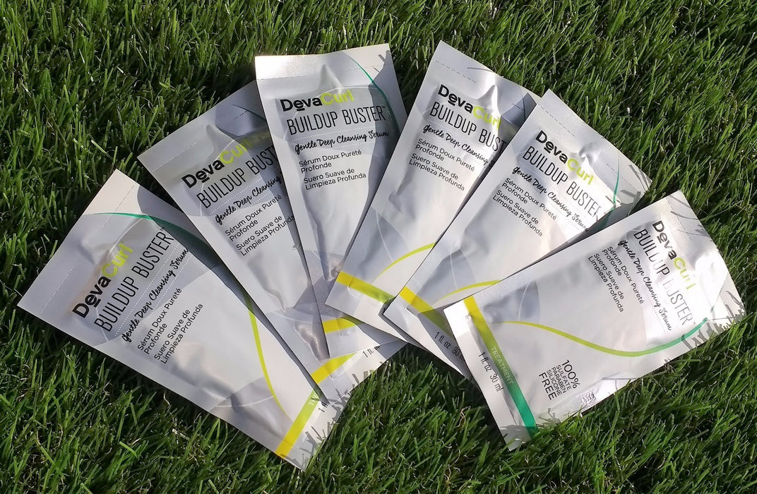 Lot of 35 x 1oz DevaCurl BuildUp Buster Gentle Cleansing Serum Sample Travel
