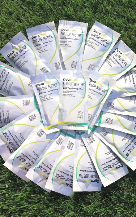 Lot of 35 x 1oz DevaCurl BuildUp Buster Gentle Cleansing Serum Sample Travel