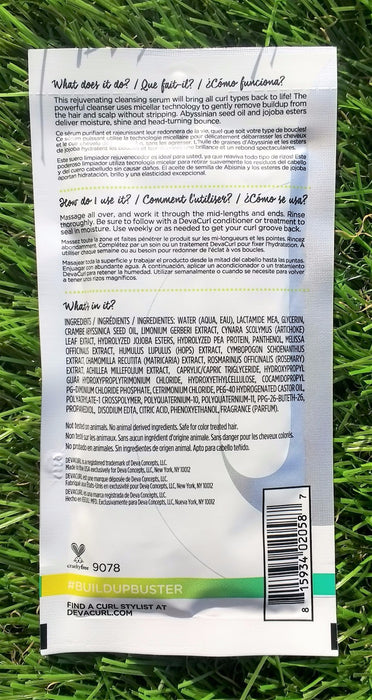 Lot of 35 x 1oz DevaCurl BuildUp Buster Gentle Cleansing Serum Sample Travel