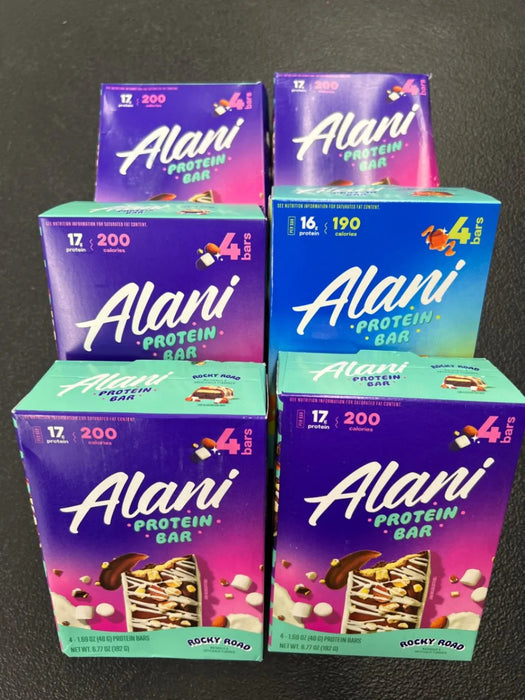 4 PK Alani Protein Bars Rocky Road 200 Calories Protein Bars Healthy Snacks