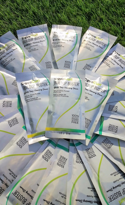 Lot of 35 x 1oz DevaCurl BuildUp Buster Gentle Cleansing Serum Sample Travel