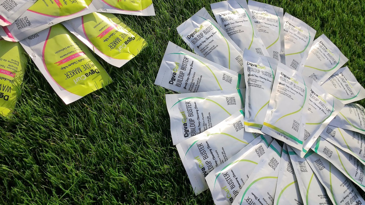 Lot of 35 x 1oz DevaCurl BuildUp Buster Gentle Cleansing Serum Sample Travel