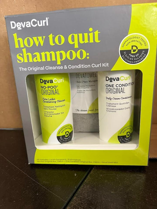 DevaCurl How to Quit Shampoo, Cleanse & Condition Kit
