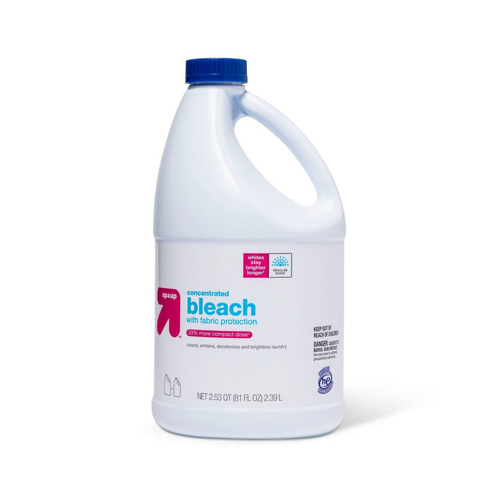 EPA Regular Bleach with Fabric Protection - 81 fl oz - Up&Up