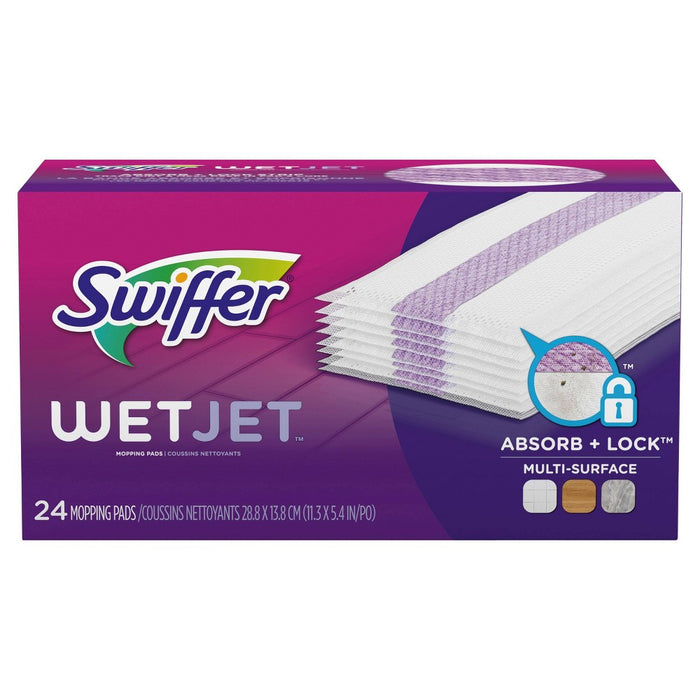 Swiffer WetJet Multi Surface Floor Cleaner Spray Mop Pad Refill - 24ct