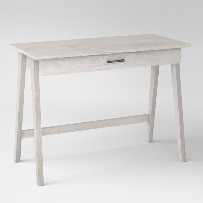 Paulo Wood Writing Desk with Drawer White Wash - Project 62 (LOCAL PICKUP ONLY)