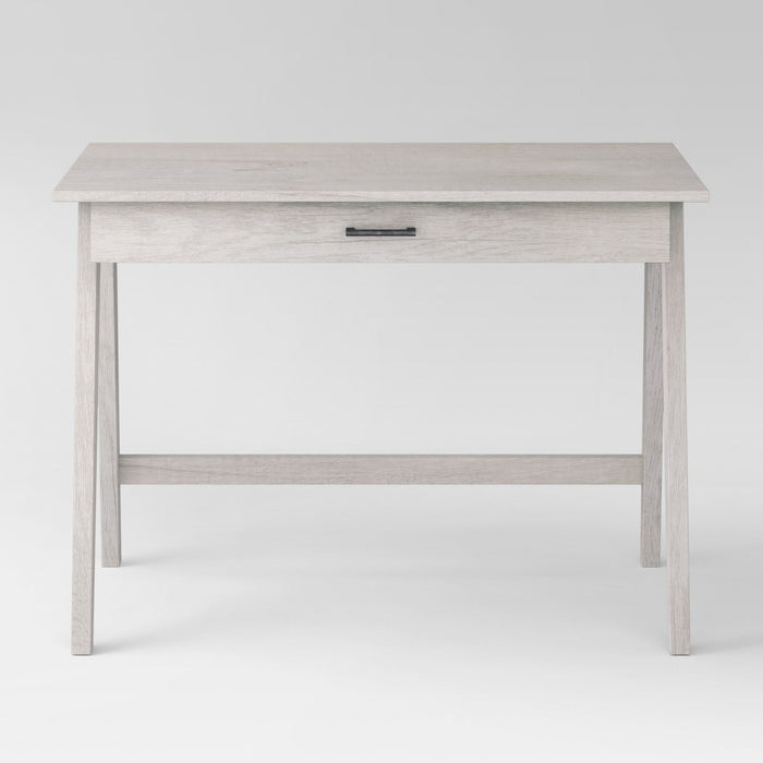 Paulo Wood Writing Desk with Drawer White Wash - Project 62 (LOCAL PICKUP ONLY)