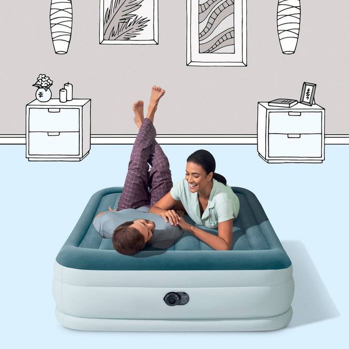 Intex Elevated 18" Premium Comfort Queen Air Mattress with Internal Pump (LOCAL PICKUP ONLY)