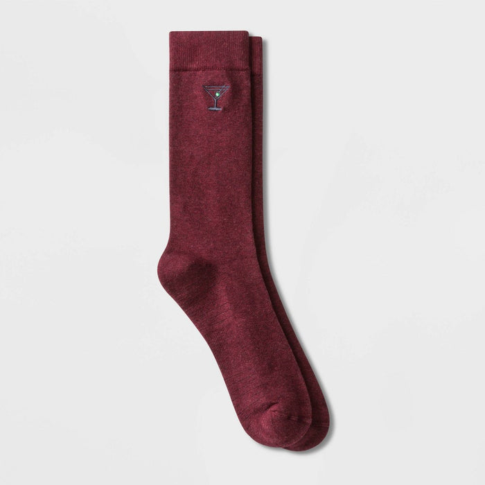 Men's Premium Dress Socks - Goodfellow & Co Red 6-12