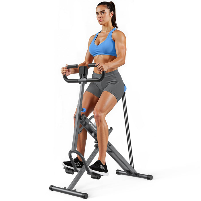 Squat Machine, MERACH R07 2 In 1 Squat Rowing Machine, Easy Setup & Foldable Exercise Equipment, Glute Trainer Machine, Glutes & Leg Home Workout Machine (LOCAL PICKUP ONLY)
