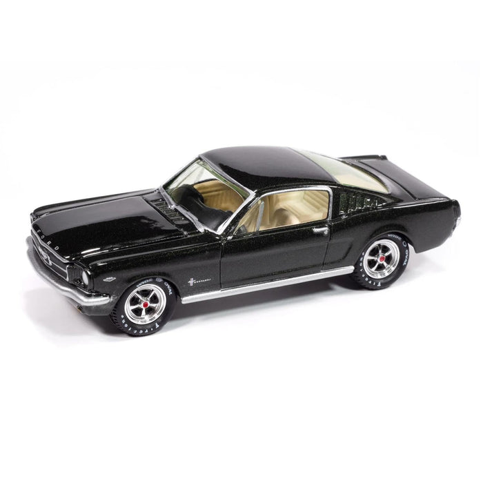 Johnny Lightning 1965 Ford Mustang Fastback Ivy Green Toy Vehicle