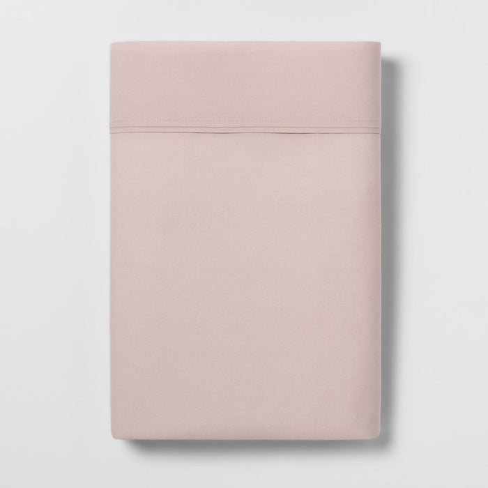 Ultra Soft Flat Sheet (Full) Soft Pink 300 Thread Count - Threshold