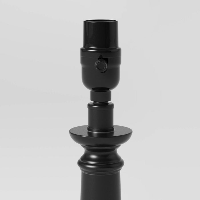 Column Small Lamp Base Black - Threshold