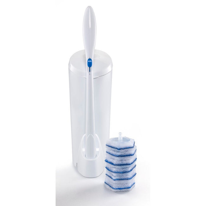 Clorox ToiletWand Disposable Toilet Cleaning System - ToiletWand Storage Caddy and 6 Refill Heads