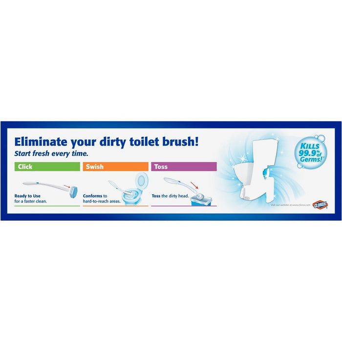 Clorox ToiletWand Disposable Toilet Cleaning System - ToiletWand Storage Caddy and 6 Refill Heads