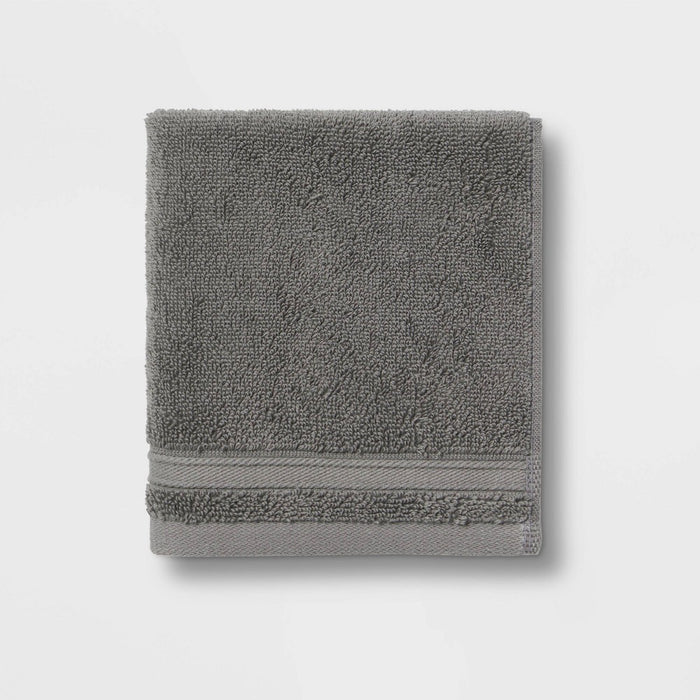 Performance Washcloth Dark Gray - Threshold