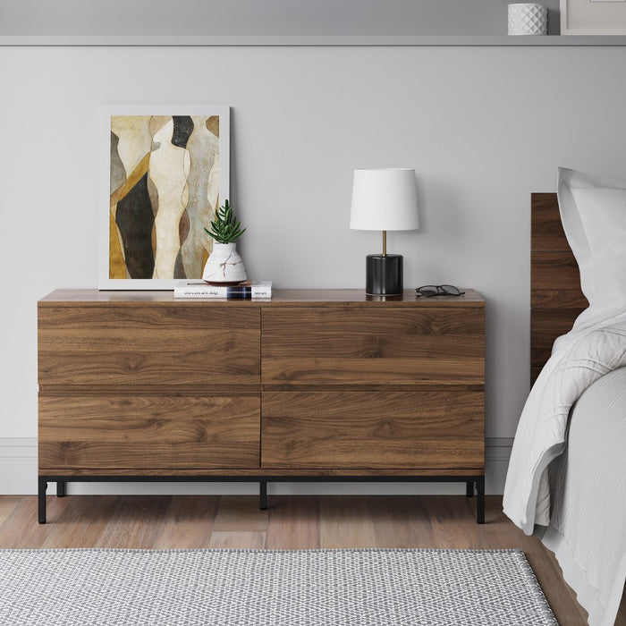 Loring 4 Drawer Dresser Walnut - Project 62 (LOCAL PICKUP ONLY)