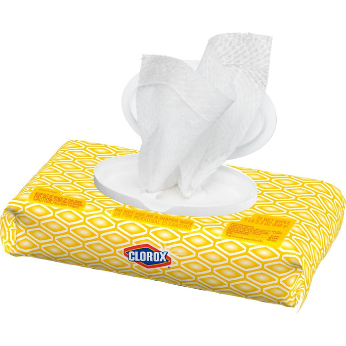 Clorox Disinfecting Wipes Bleach Free Cleaning Wipes - Crisp Lemon - 75ct