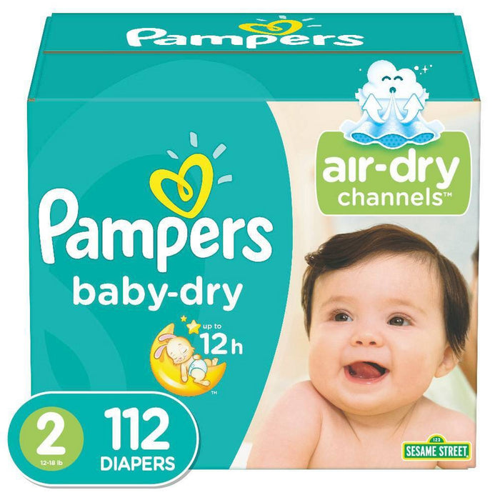 Pampers Baby Dry Diapers Super Pack Size 2 - 112ct900036000515343