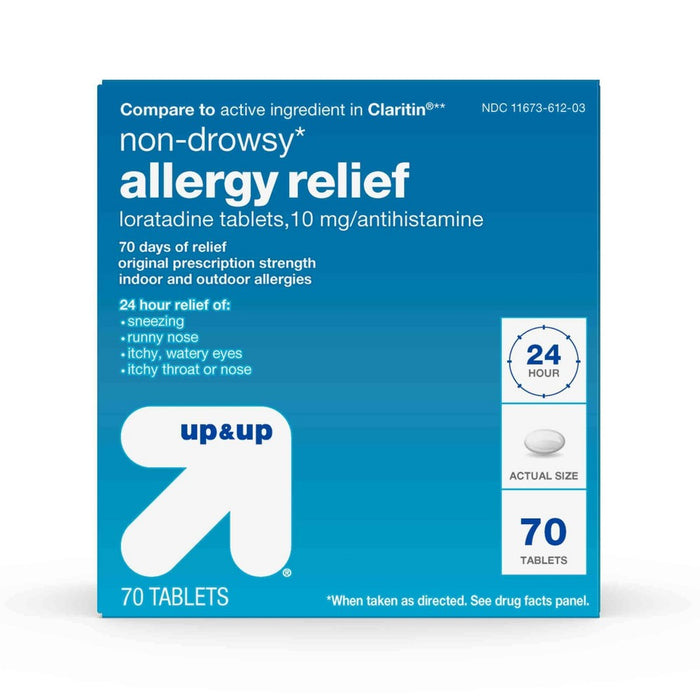 Loratadine Antihistamine 10mg Non Drowsy Allergy Relief Tablets - 70ct - up & up