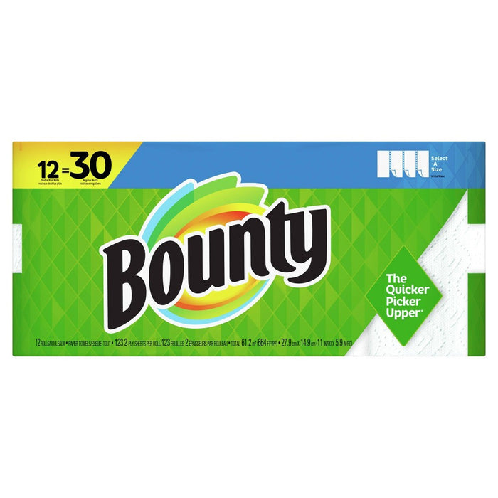 Bounty Select-A-Size White Paper Towels 12 Doubles Plus - 138ct (LOCAL PICKUP ONLY)
