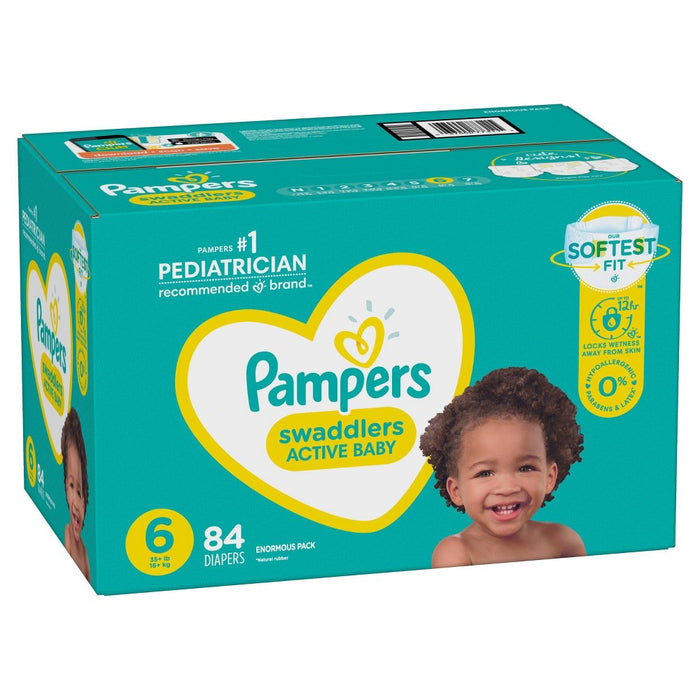 Pampers Swaddlers Diapers - Size 6 - 84ct