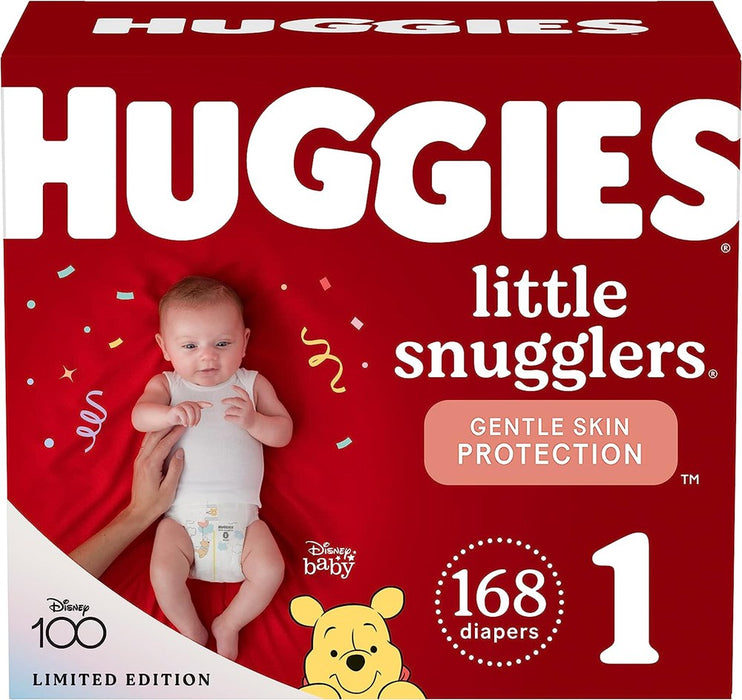 Huggies Little Snugglers Diapers Huge Pack - Size 1 (168ct)