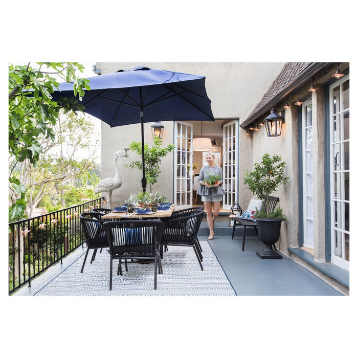 Windsor Metal Stack Patio Bench Black - Project 62 (LOCAL PICKUP ONLY)