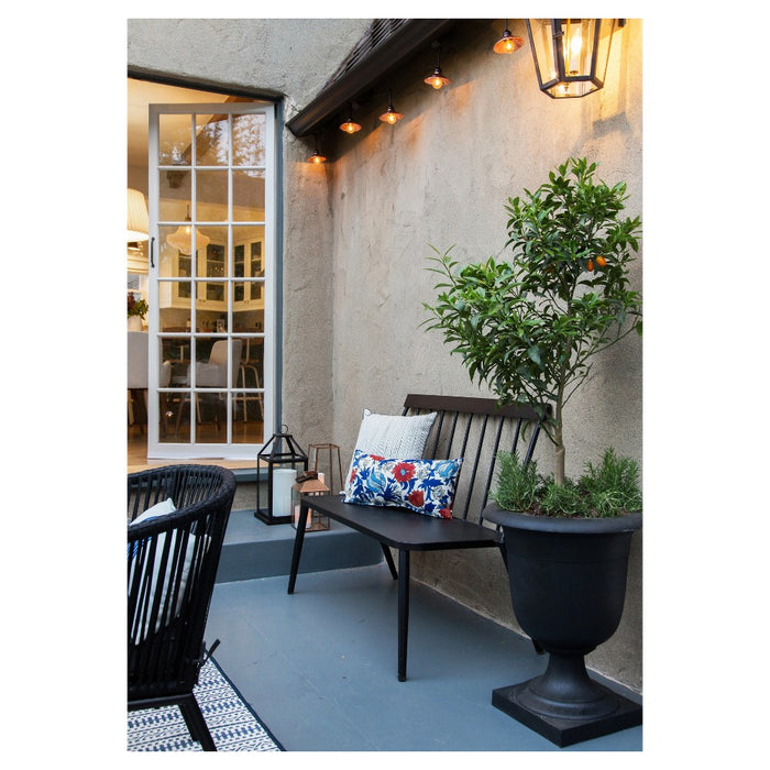 Windsor Metal Stack Patio Bench Black - Project 62 (LOCAL PICKUP ONLY)