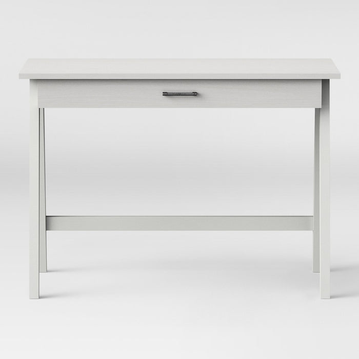 Paulo Wood Writing Desk with Drawer White - Project 62 (LOCAL PICKUP ONLY)