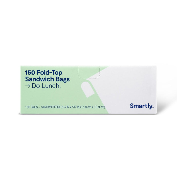 Fold Top Sandwich Bags - 150ct - Smartly