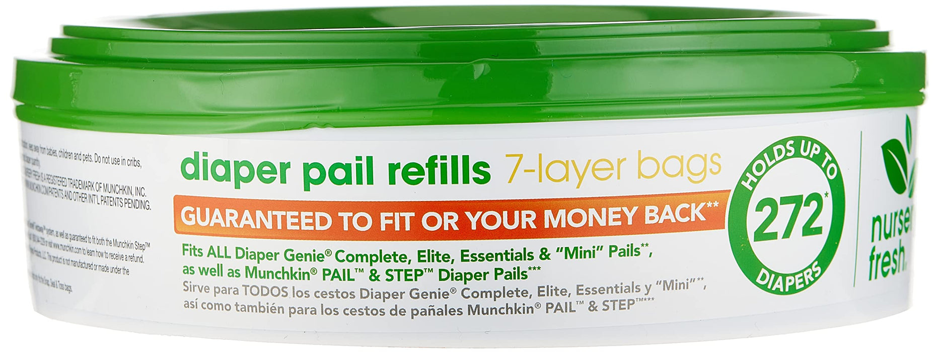 Munchkin Nursery Fresh Diaper Pail Refill (Style May Vary)